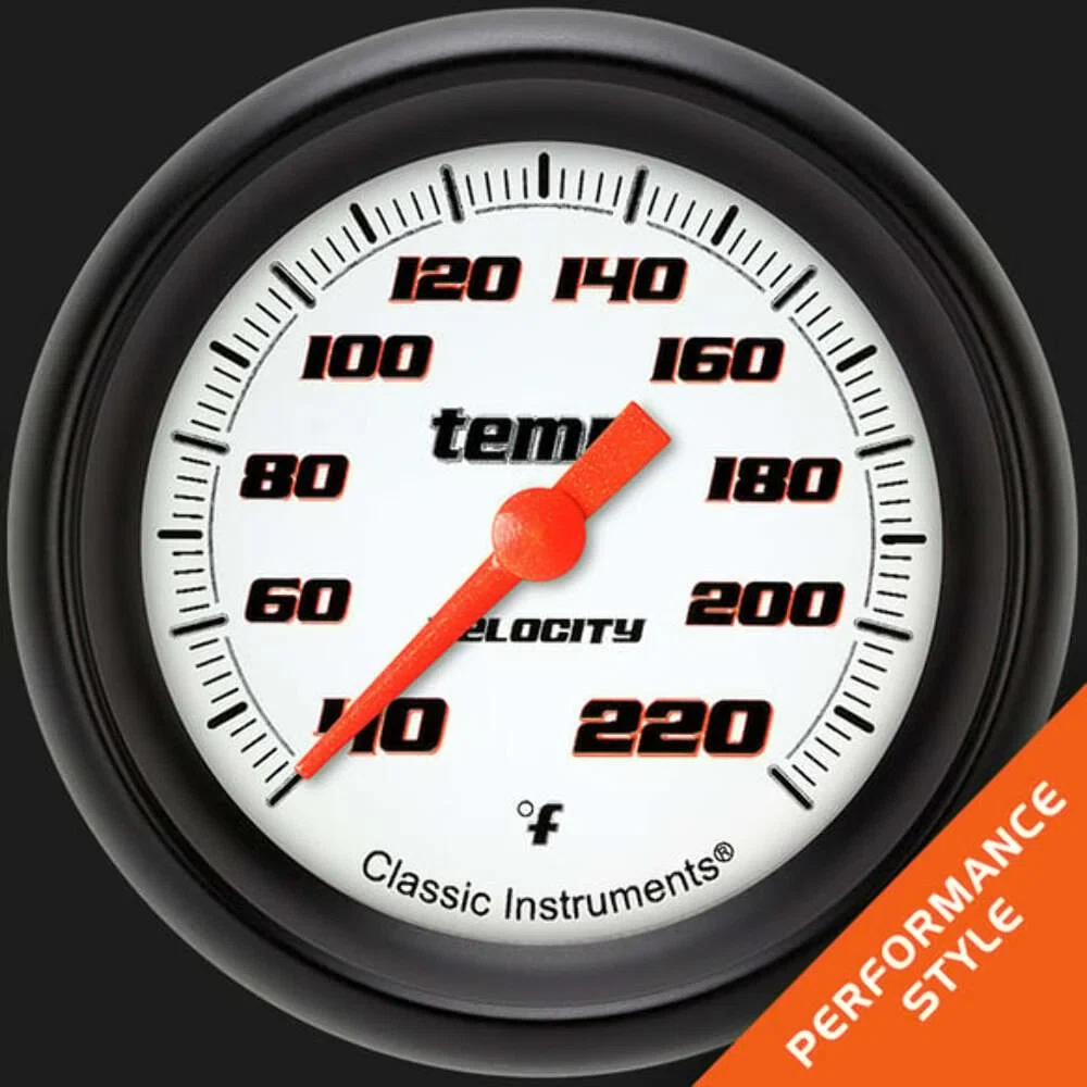 Velocity White 2 5_8_ Stock Eliminator Temp. Gauge VS329WBPF